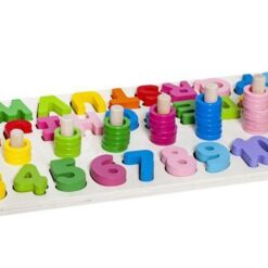 Wooden alphabet and numbers puzzle Soodukas.Com