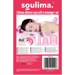 Chinese silicone cups with massager - set Soodukas.Com