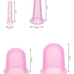 Chinese silicone cups with massager - set Soodukas.Com