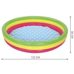 Inflatable rainbow pool 152cm Bestway 51103 Soodukas.Com