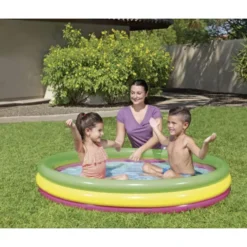 Inflatable rainbow pool 152cm Bestway 51103 Soodukas.Com