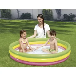 Inflatable rainbow pool 152cm Bestway 51103 Soodukas.Com