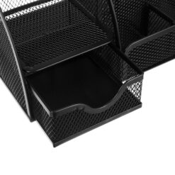 Desk organizer - 6 compartments - black Soodukas.Com