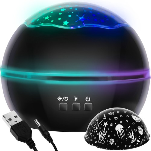 Night light with projector - black LP16857 – Soodukas.Com Night light with projector - black LP16857
