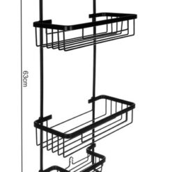 Hanging shower shelf - black – Soodukas.Com Hanging shower shelf - black Soodukas.Com