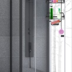 Hanging shower shelf - black – Soodukas.Com Hanging shower shelf - black Soodukas.Com