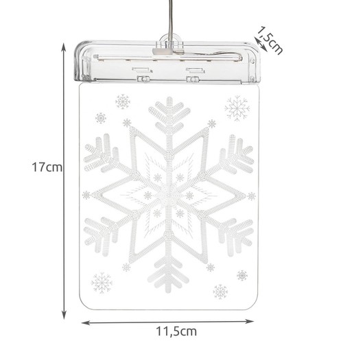 LED 3D stained glass - snowflake – Soodukas.Com LED 3D stained glass - snowflake - Image 4