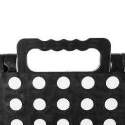 Folding stool black and white 39cm Soodukas.Com