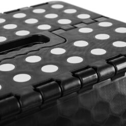Folding stool black and white 39cm Soodukas.Com