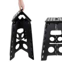 Folding stool black and white 39cm Soodukas.Com