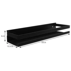Bathroom shelf black Ruhhy 19188 Soodukas.Com