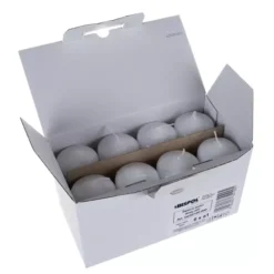 Valged silinderküünlad 8 tk Soodukas.Com