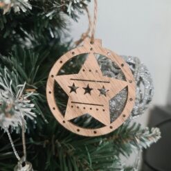 Puidust jõulukuulide komplekt Soodukas.Com