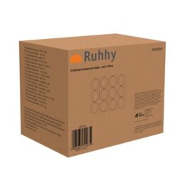 Läbipaistvad jõulukuulid 12 tk Soodukas.Com