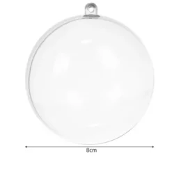 Läbipaistvad jõulukuulid 12 tk Soodukas.Com