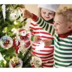 Läbipaistvad jõulukuulid 12 tk Soodukas.Com