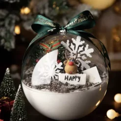 Läbipaistvad jõulukuulid 12 tk Soodukas.Com