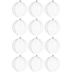 Läbipaistvad jõulukuulid 12 tk Soodukas.Com