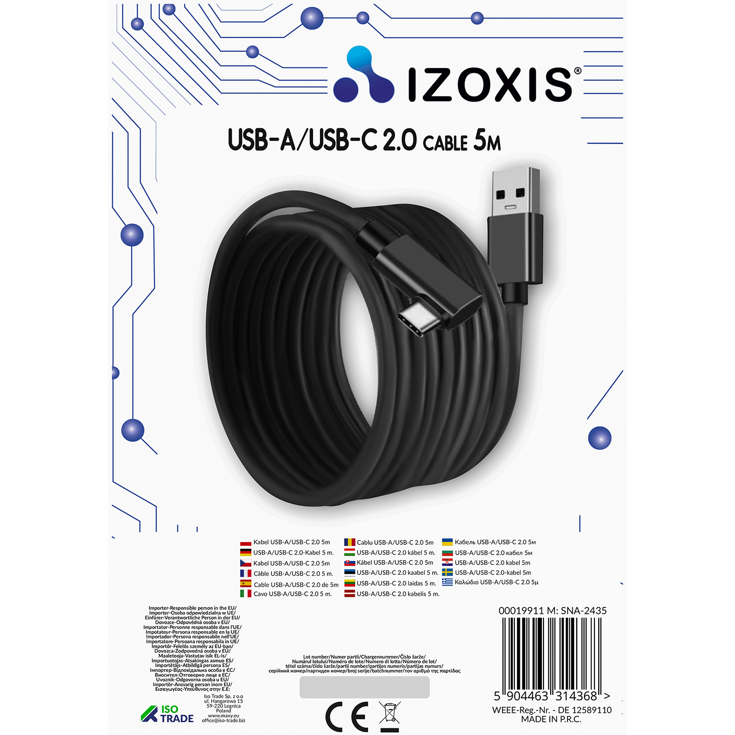 5 m USB-C kaabel 90° – Soodukas.Com 5 m USB-C kaabel 90° - Image 3
