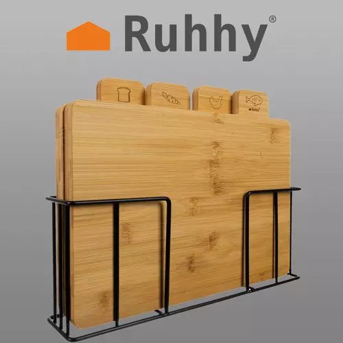 4 bambusest lõikelauda koos hoidikuga – Soodukas.Com 4 bambusest lõikelauda koos hoidikuga - Image 3