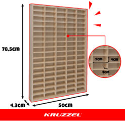 Puidust riiul mudelautodele Soodukas.Com