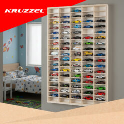 Puidust riiul mudelautodele Soodukas.Com