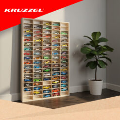 Puidust riiul mudelautodele Soodukas.Com