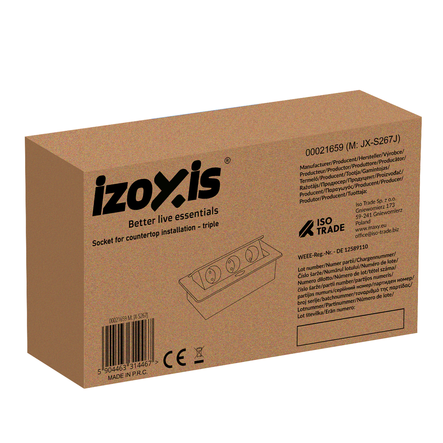 Peidetav pistikupesa tööpinnale – Soodukas.Com Peidetav pistikupesa tööpinnale - Image 3