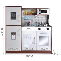 Puidust mänguköök LED-valgustuse ja tarvikuega Soodukas.Com