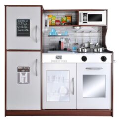 Puidust mänguköök LED-valgustuse ja tarvikuega Soodukas.Com