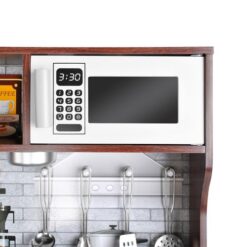 Puidust mänguköök LED-valgustuse ja tarvikuega Soodukas.Com