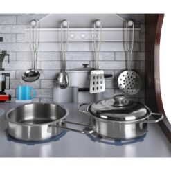 Puidust mänguköök LED-valgustuse ja tarvikuega Soodukas.Com