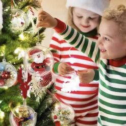 Läbipaistvad jõulukuulid 10 cm Soodukas.Com