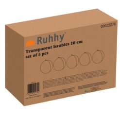 Läbipaistvad jõulukuulid 10 cm Soodukas.Com