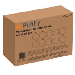 Läbipaistvad jõulukuulid komplekt Soodukas.Com