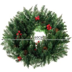 Christmas Wreath for Door Decorative Ornament Ornament 60cm Dense XXL – Soodukas.Com Christmas Wreath for Door Decorative Ornament Ornament 60cm Dense XXL Soodukas.Com