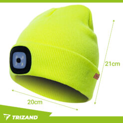 Winter hat with flashlight - yellow Trizand 22664 Soodukas.Com