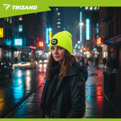 Winter hat with flashlight - yellow Trizand 22664 Soodukas.Com