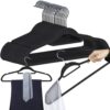Clothes hanger 20pcs - black Ruhhy 22536 Soodukas.Com