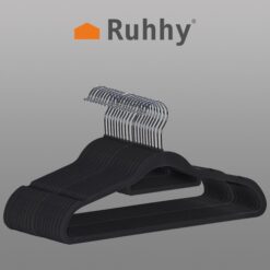 Clothes hanger 20pcs - black Ruhhy 22536 Soodukas.Com