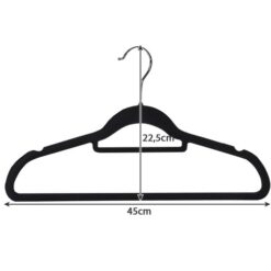 Clothes hanger 20pcs - black Ruhhy 22536 Soodukas.Com