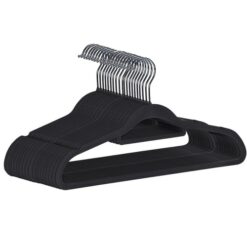 Clothes hanger 20pcs - black Ruhhy 22536 Soodukas.Com