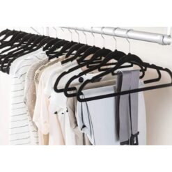 Clothes hanger 20pcs - black Ruhhy 22536 Soodukas.Com