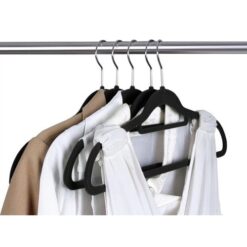 Clothes hanger 20pcs - black Ruhhy 22536 Soodukas.Com