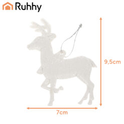 Christmas tree baubles - reindeer 9pcs Ruhhy 22517 Soodukas.Com