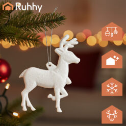 Christmas tree baubles - reindeer 9pcs Ruhhy 22517 Soodukas.Com