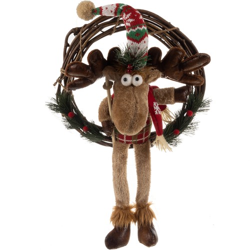 Christmas wreath for door - reindeer Ruhhy 22316 – Soodukas.Com Christmas wreath for door - reindeer Ruhhy 22316