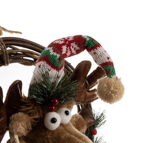Christmas wreath for door - reindeer Ruhhy 22316 – Soodukas.Com Christmas wreath for door - reindeer Ruhhy 22316 - Image 9