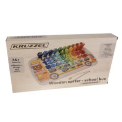 Wooden puzzle - sorter 6 in 1 Kruzzel 22636 Soodukas.Com