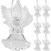 Transparent baubles - angels 6 pcs. Ruhhy 22497 Soodukas.Com